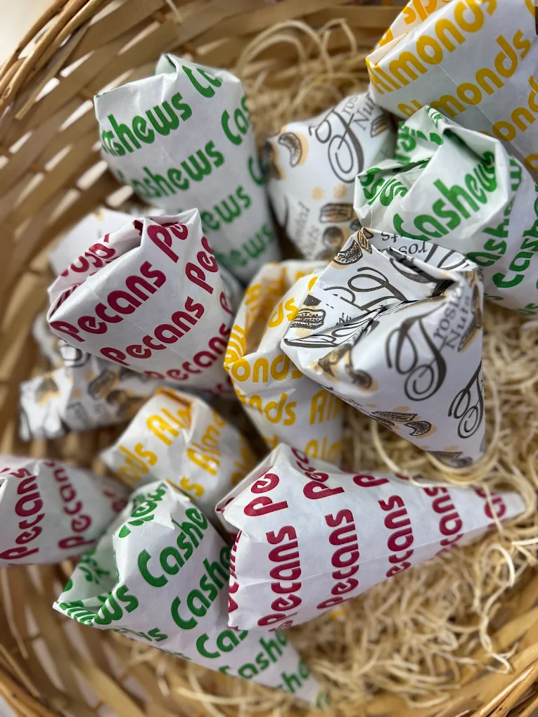 Fresh roasted Bavarian Nuts at the market